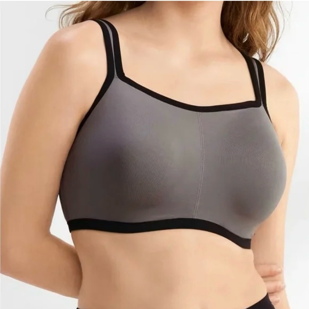 Natori Gray and Black Sports Bra 34C